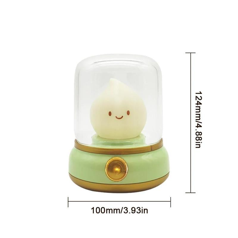 Cute Kerosene Design Night Light, USB Rechargeable Tabletop LED Night Light, Decorative Light for Bedroom, Living Room, Home Decor, Lamp