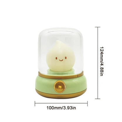 Cute Kerosene Design Night Light, USB Rechargeable Tabletop LED Night Light, Decorative Light for Bedroom, Living Room, Home Decor, Lamp