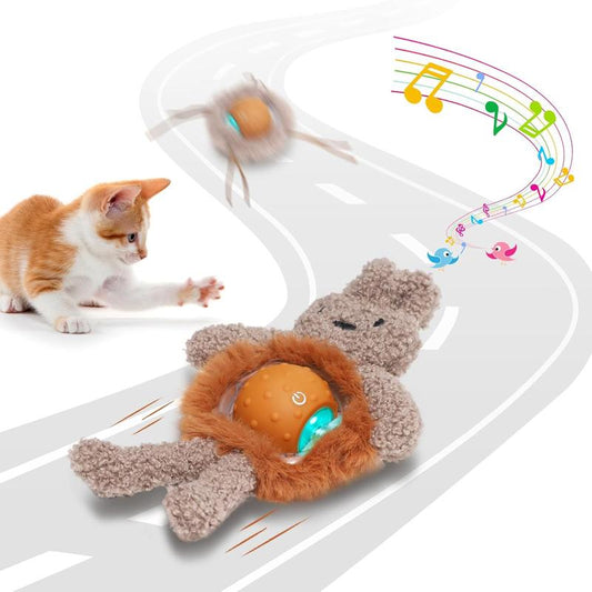Txfny Interactive Cat Toys for Indoor Cats, Electric Cat Mouse Toy, Automatic Kitten Toys for Bored Indoor Adult Cats, Motion Activated, Fast Rolling on Carpet, USB Rechargeable